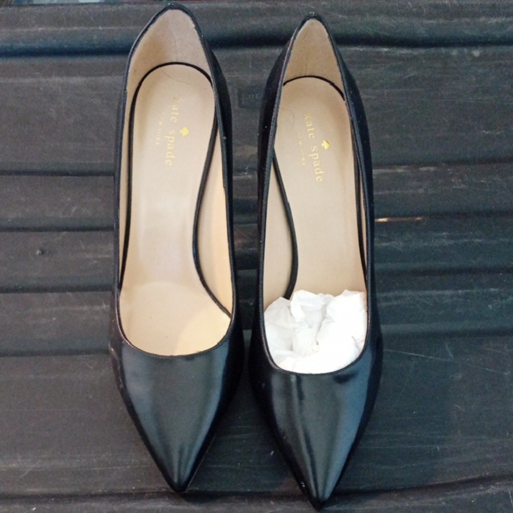 Kate Spade Sleek Black Pointed Heels
